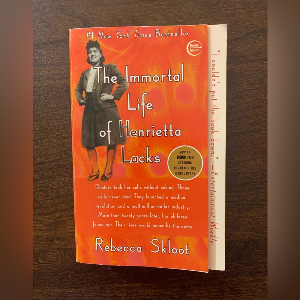 The Immortal Life of Henrietta Lacks by Rebecca Skloot - nursing/medical school